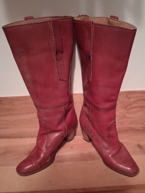 Vintage Brazilian Women's Tall Leather Boots